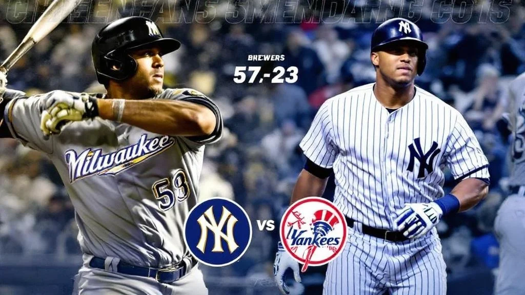 milwaukee brewers vs new york yankees match player stats